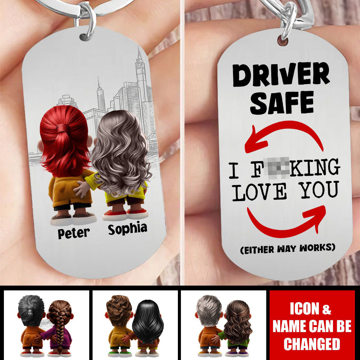 Personalized Gifts For Couple Keychain Funny Couple
