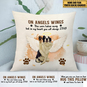 Custom Photo I'm Here In Your Heart - Memorial Pillow - Sympathy Gift For Pet Owners, Pet Lovers