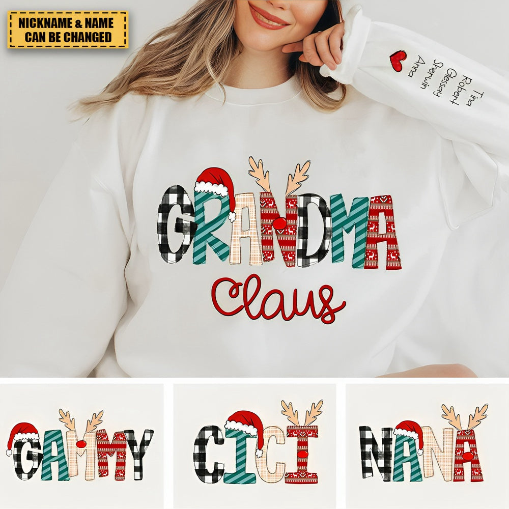 Family Best Gifts For Christmas Personalized Sweatshirt Sleeve Custom