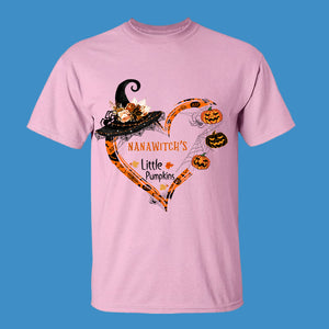 Nanawitch's Little Pumpkins - Personalized Shirt - Halloween Gift For Grandmother