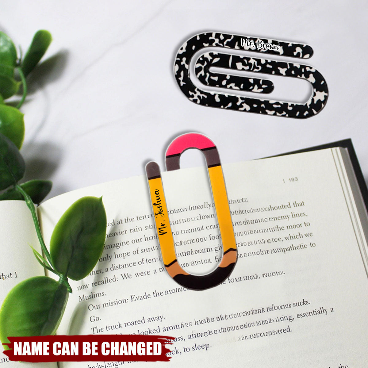 Back to School Gift, Teacher Appreciation Gift - Personalized Jumbo Paper Clip