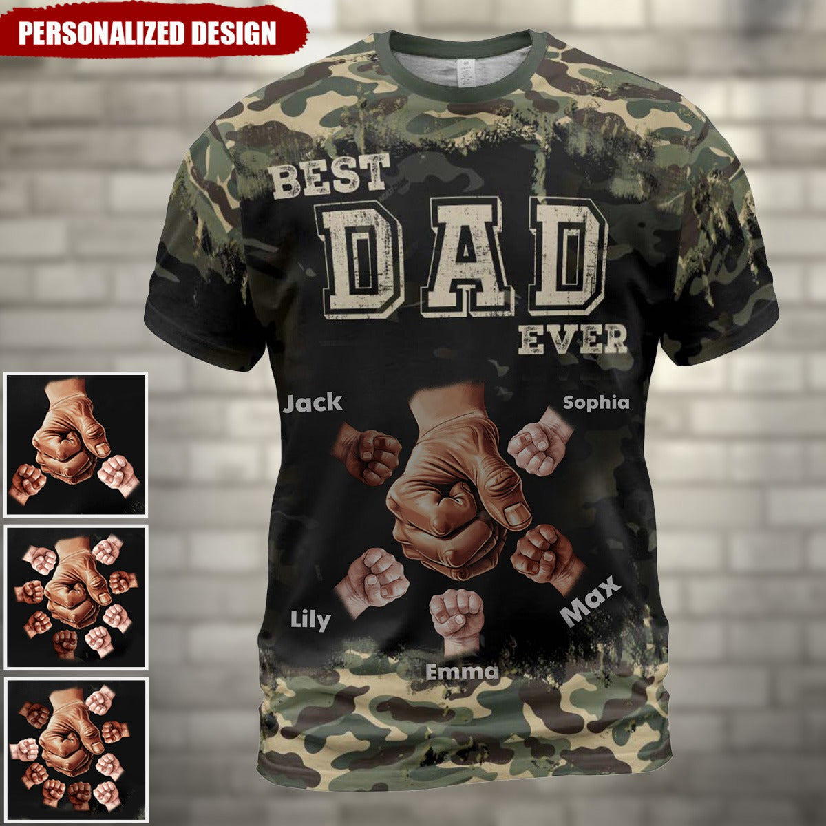 Gift For Father Best Dad Ever All-Over Printed T-Shirt
