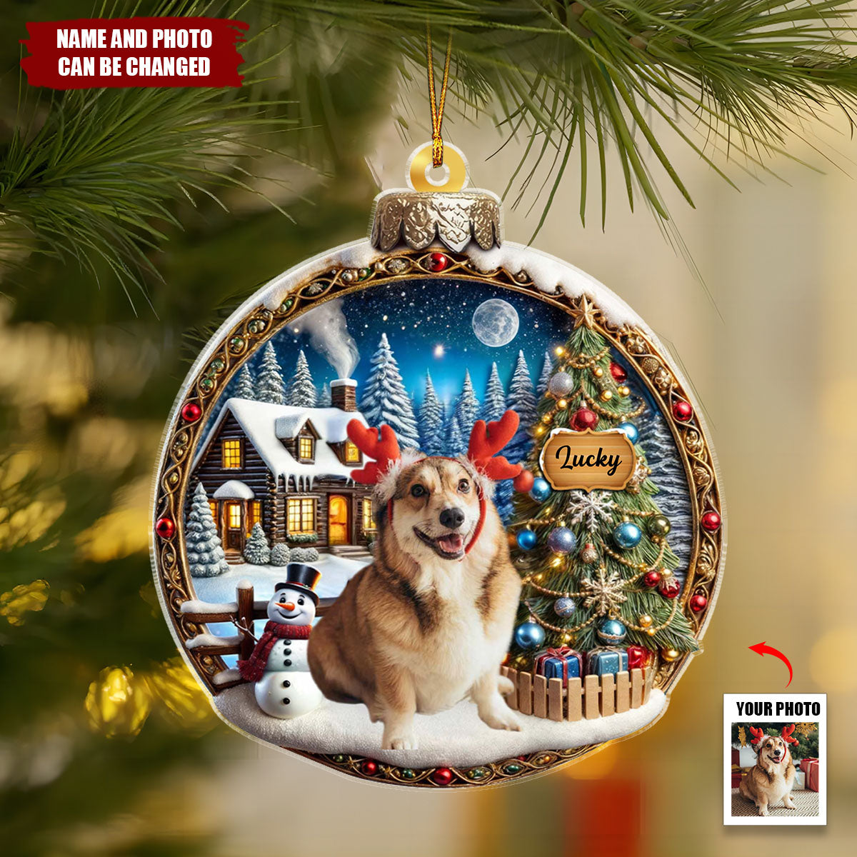 Make Your Holidays Shine Bright With This Lovely Keepsake - Personalized Acrylic Ornament