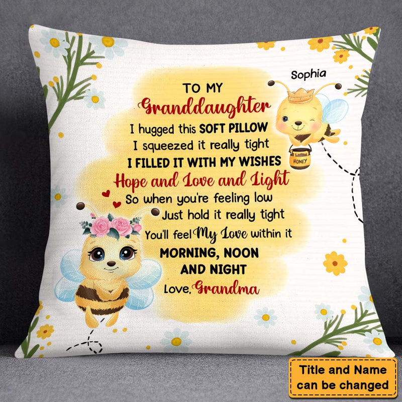 Gift For Granddaughter Pillow