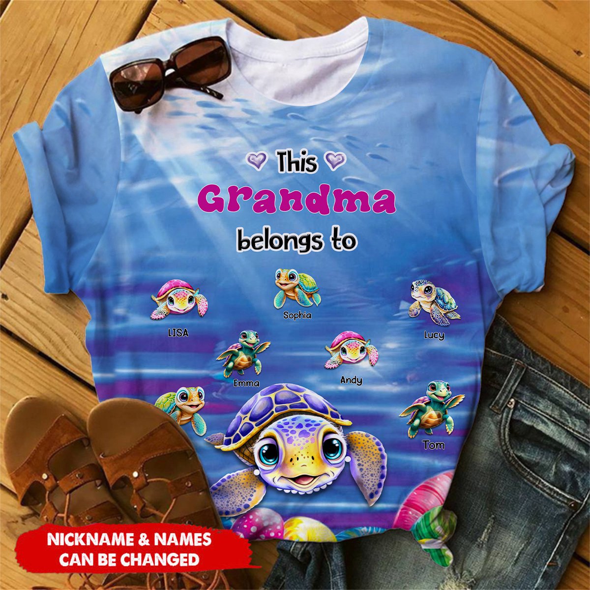 Gift For Grandma This Grandma Belongs To All-Over Print T-Shirt
