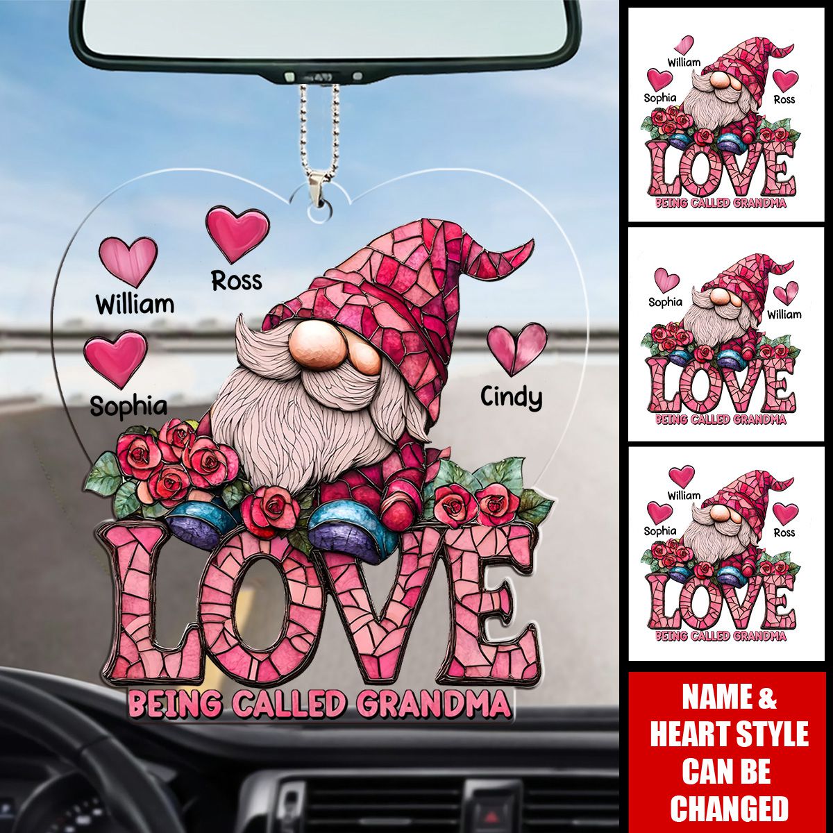 Love Being Called Grandma Personalized Grandma Acrylic Ornament - Gift Idea For Nana