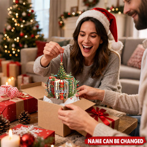 Personalized Book Christmas Tree Ornament - Gift for Bookworms