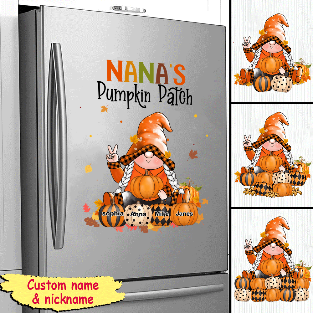 Autumn Gift For Grandma Pumpkin  Decal