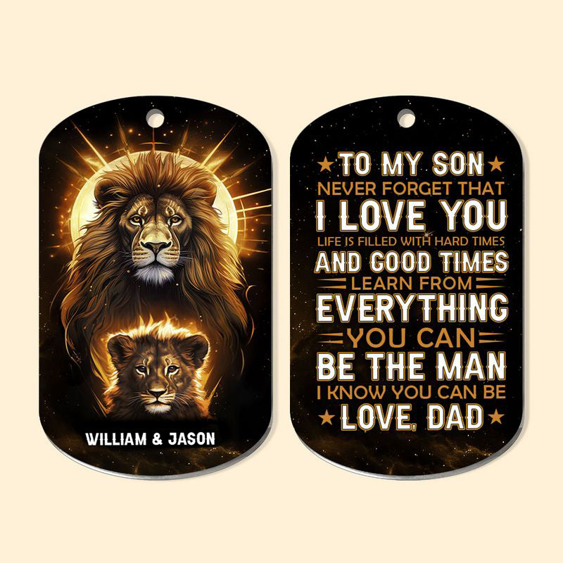 Be The Man I Know You Can Be - Personalized Keychain