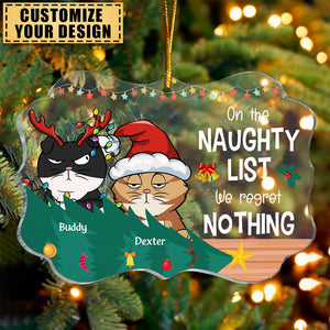 Naughty List -The best gift for cat owners - Personalized Acrylic Ornament