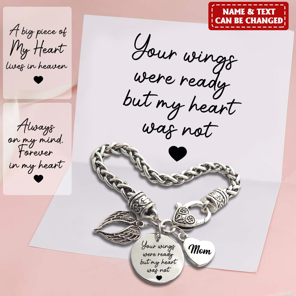 Memorial Bracelet - Personalized Gift - Always On My Mind, Forever In My Heart Memory Bracelet