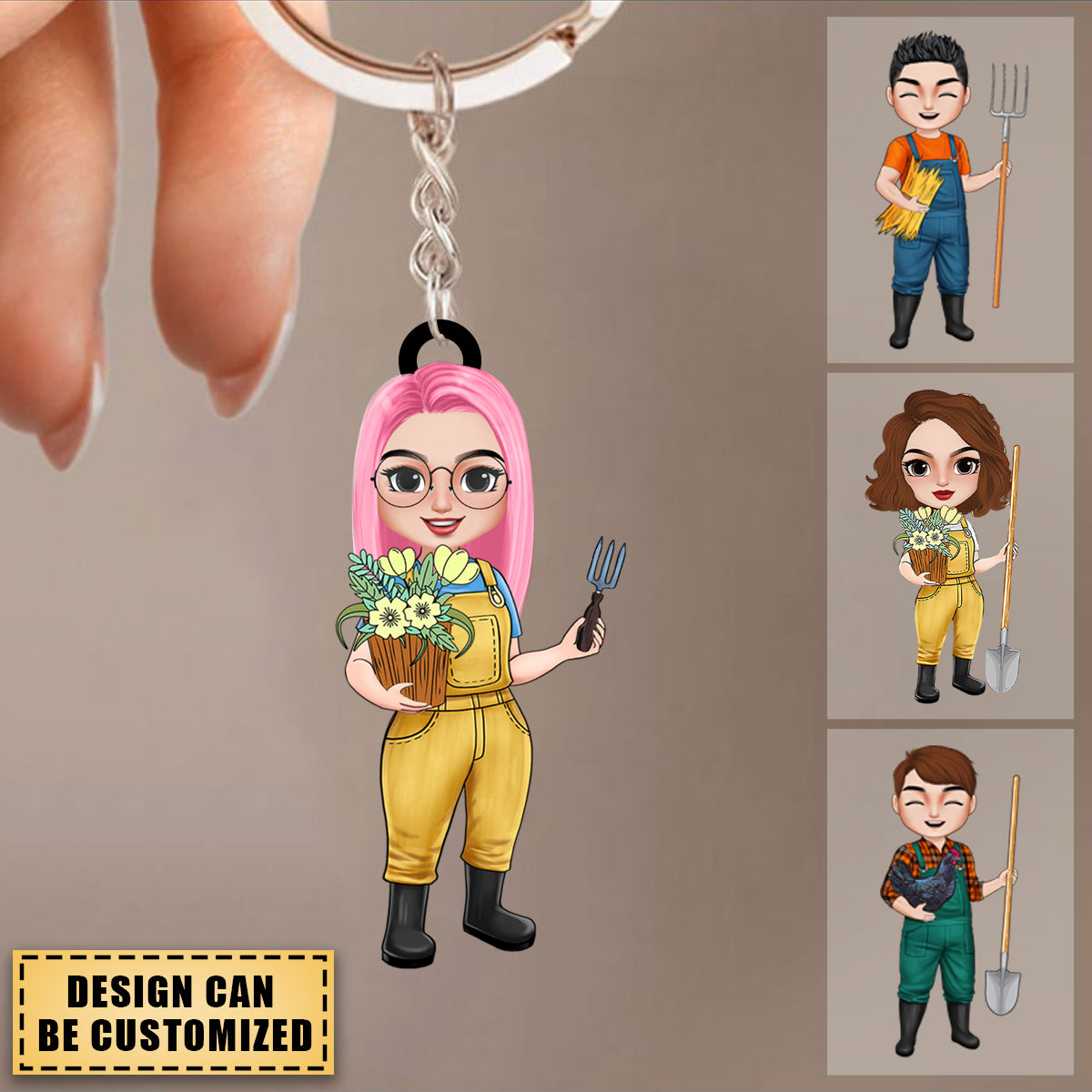This Is Not Exactly The Garden Of Eden But It's My Little Paradise, Personalized Keychain, Gift For Gardener