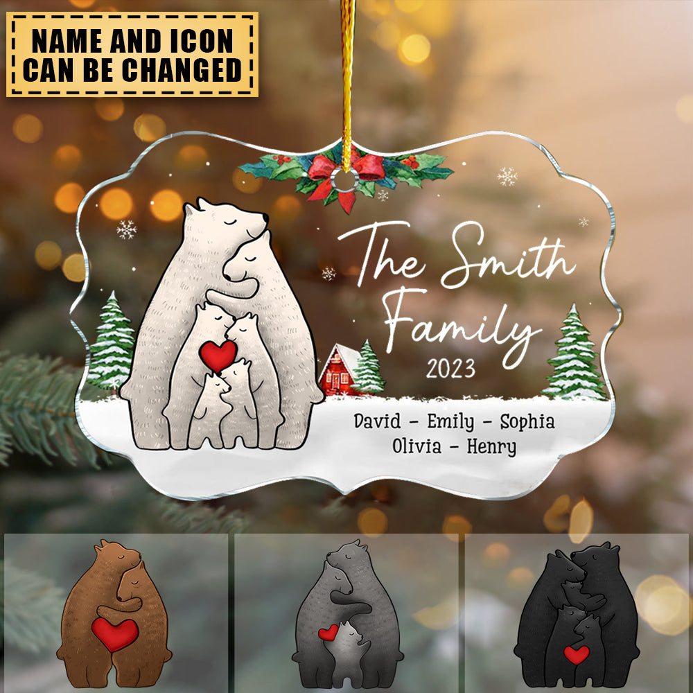 Gift For Family Bear Christmas Ornament