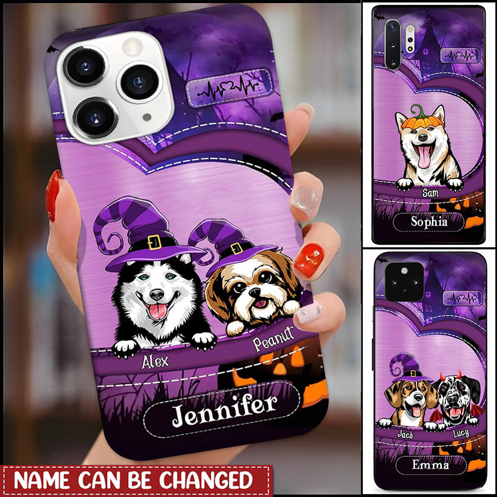 Halloween Vibe Personalized Cool Dog Puppy Pet Phone Case Gift For Dog Lover