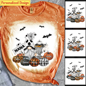 Ghost Dwarf Nana And Pumpkin Kids Halloween Personalized 3D T-shirt