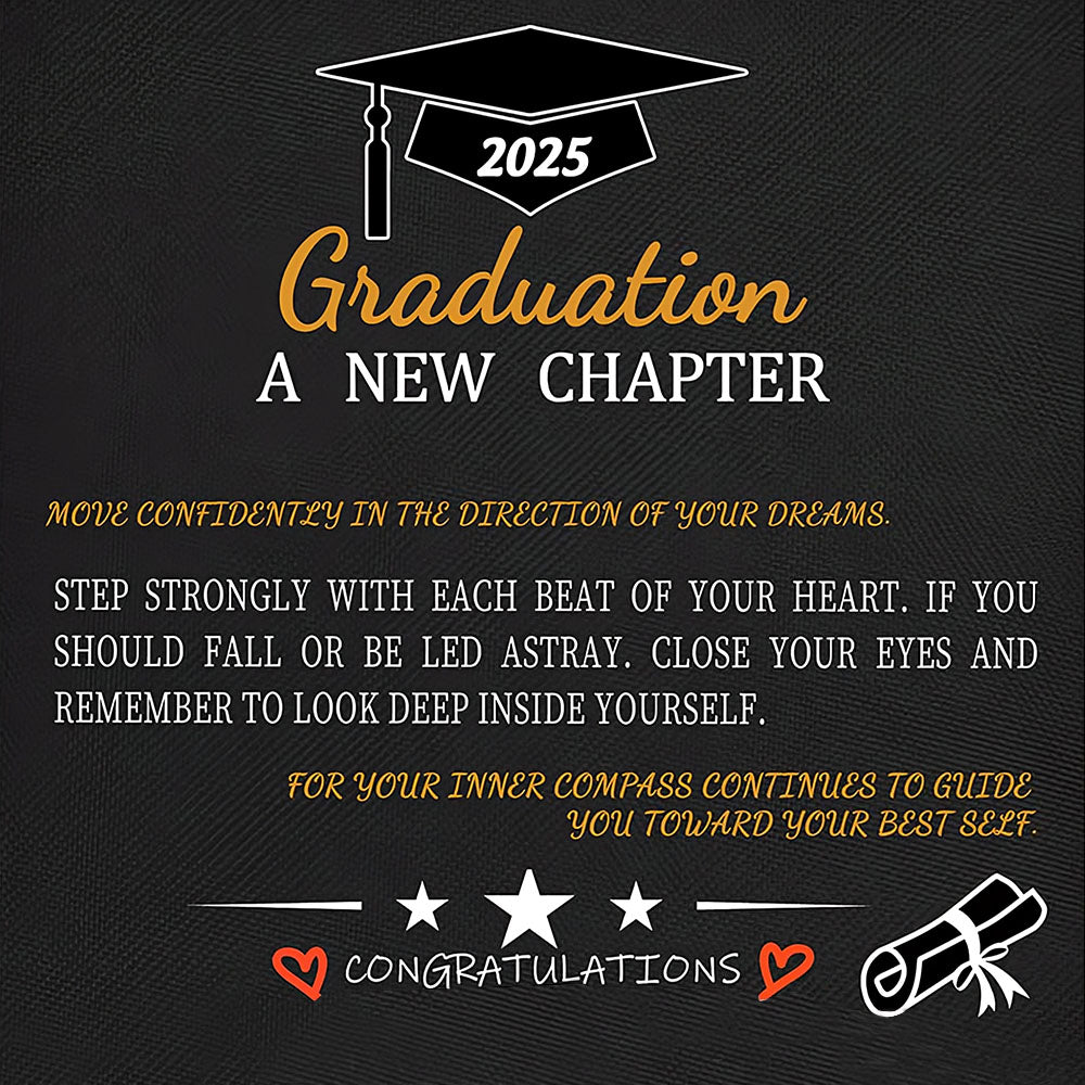 Personalized Leather Graduation Bracelet - Meaningful Gift for New Grads