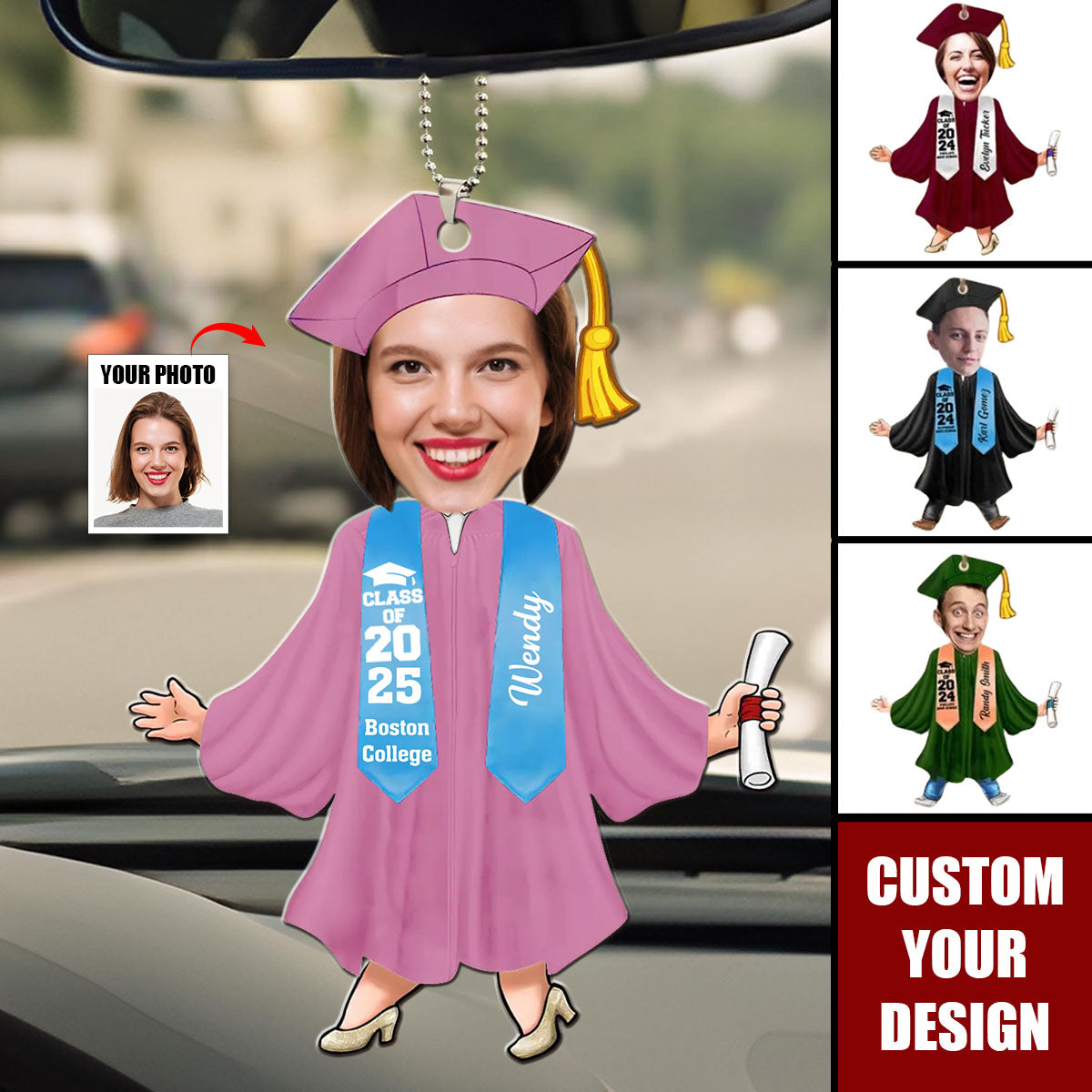 Custom Photo Graduation Gift - Personalized Ornament