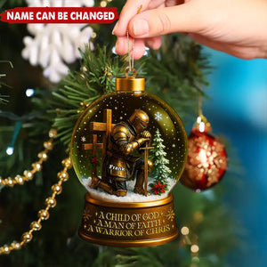 Warrior Ornament - Personalized Gifts For Christian