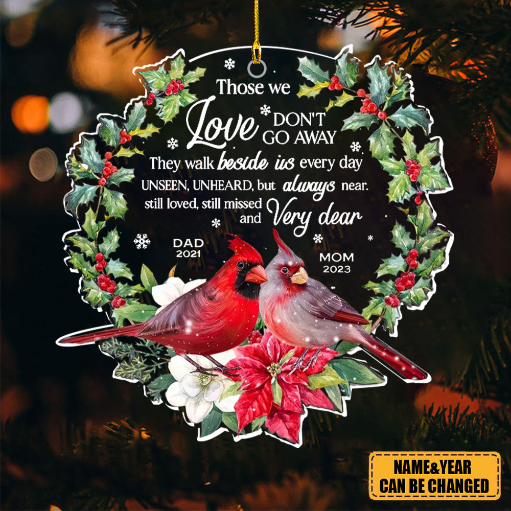 Christmas Memorial Cardinal Ornament