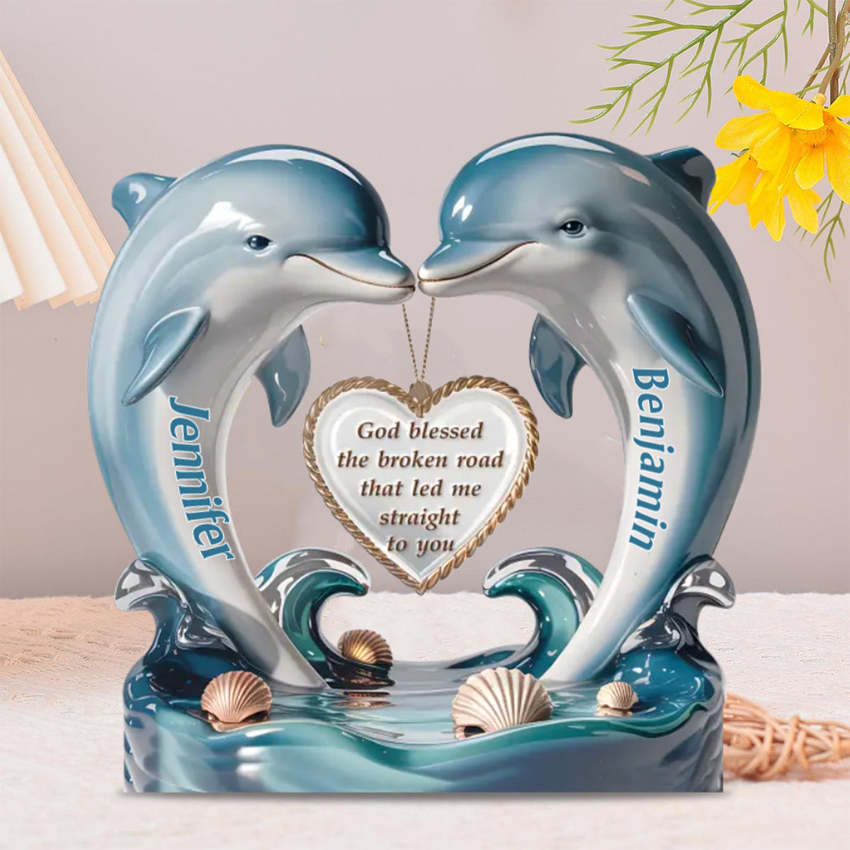 From One Heart To Another, Always - Couple Personalized Acrylic Plaque