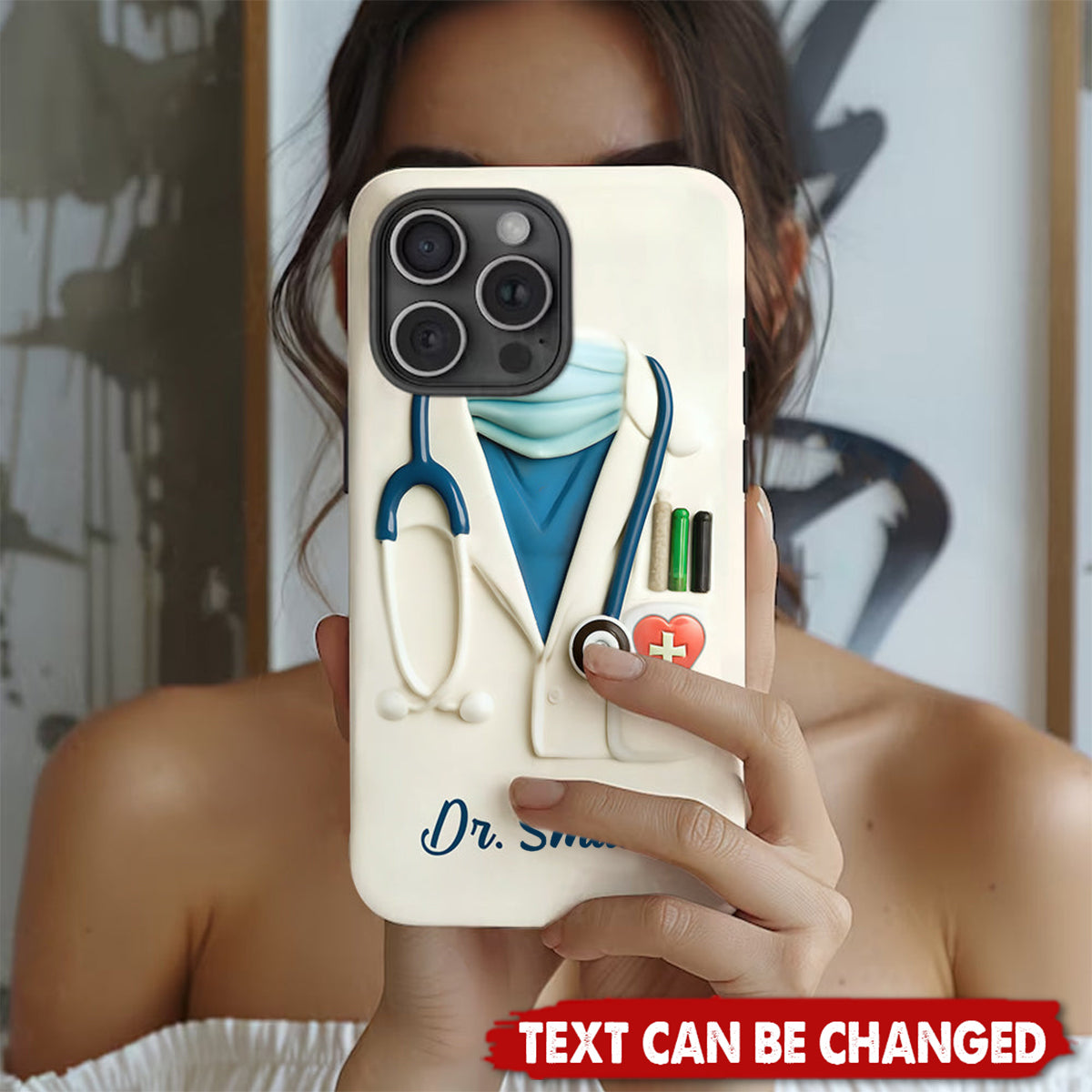 Medical Appreciation Design With Stethoscope - Personalized Full Print Phone Case