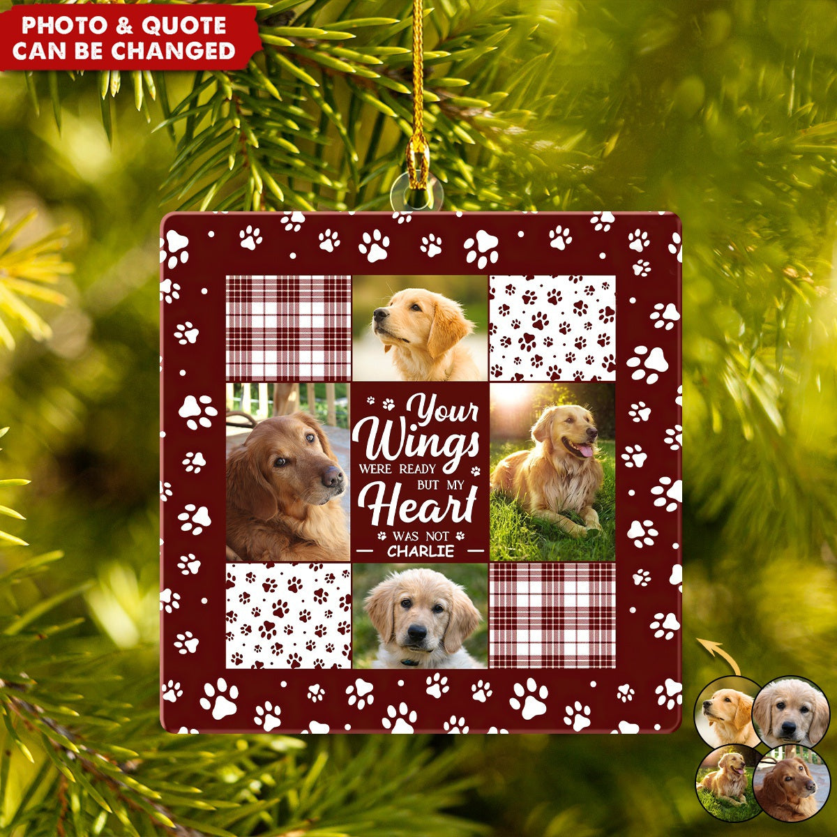 Custom Photo You Were My Favorite Hello And My Hardest Goodbye - Memorial Personalized Ornament - Sympathy Gift