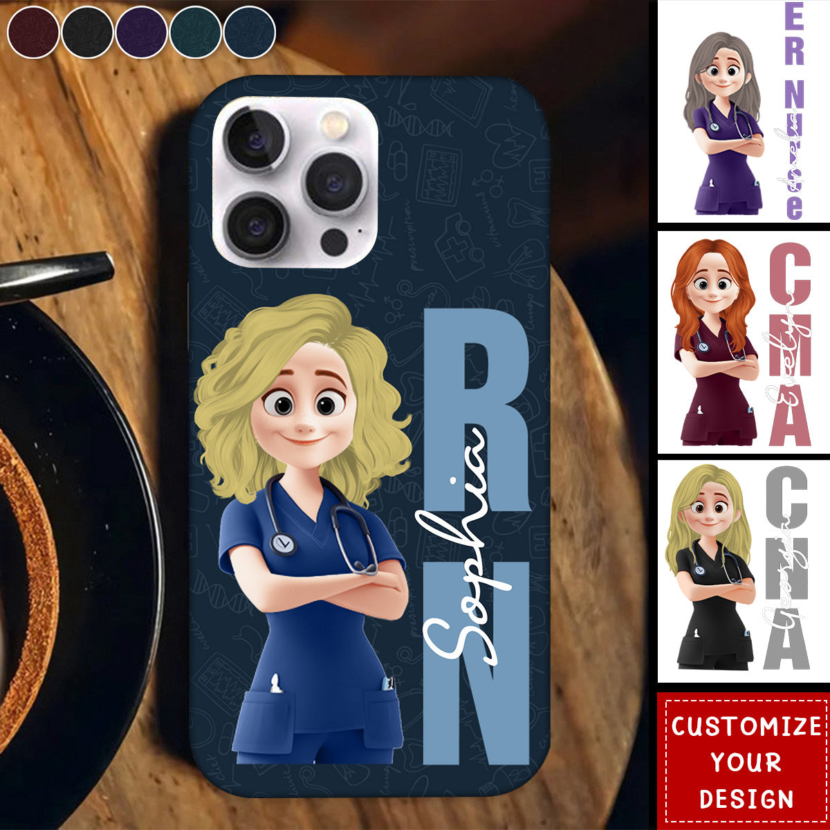 Nurse Life Job Title - Personalized Clear Phone Case