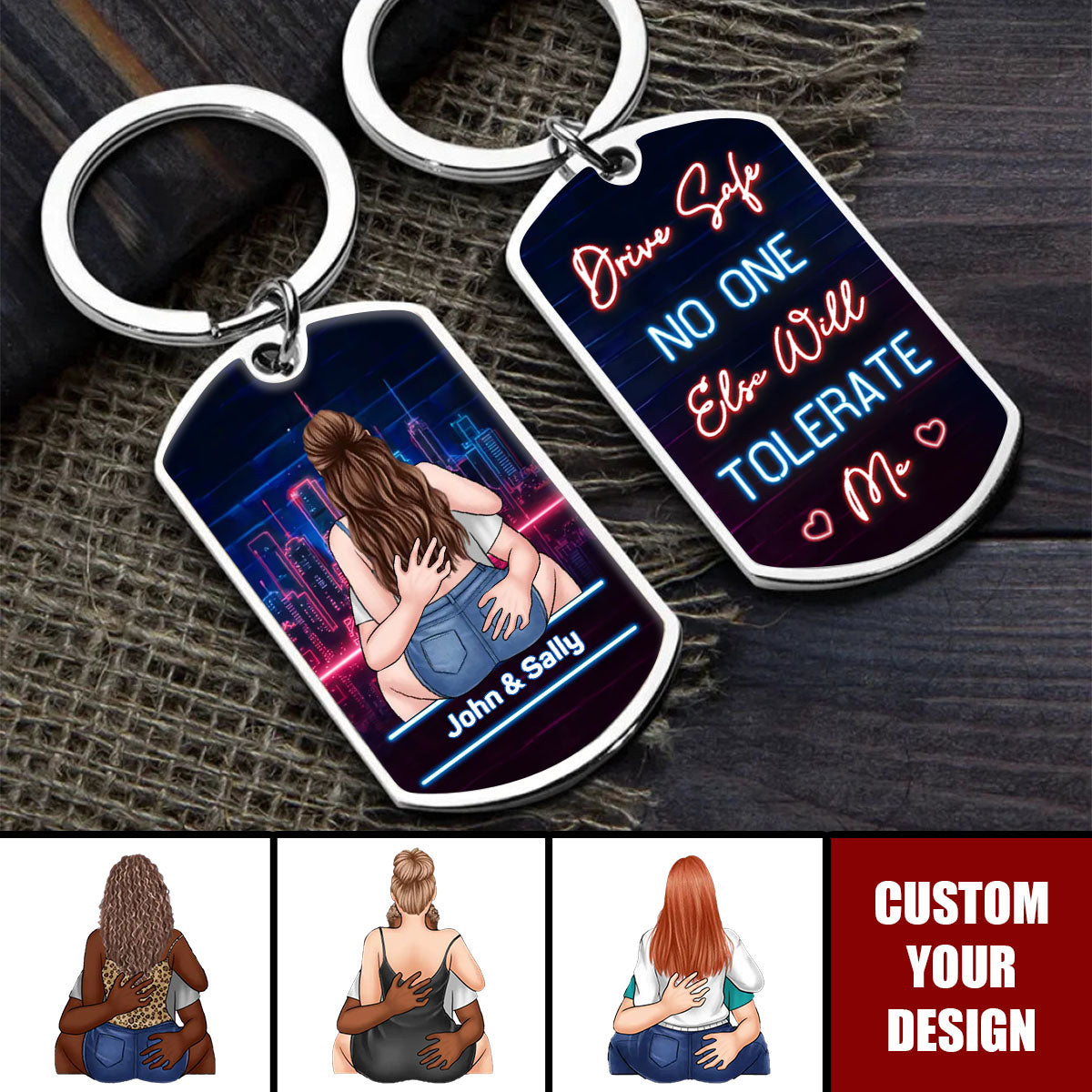 With You, I’ve Found My Forever Personalized Stainless Steel Keychain