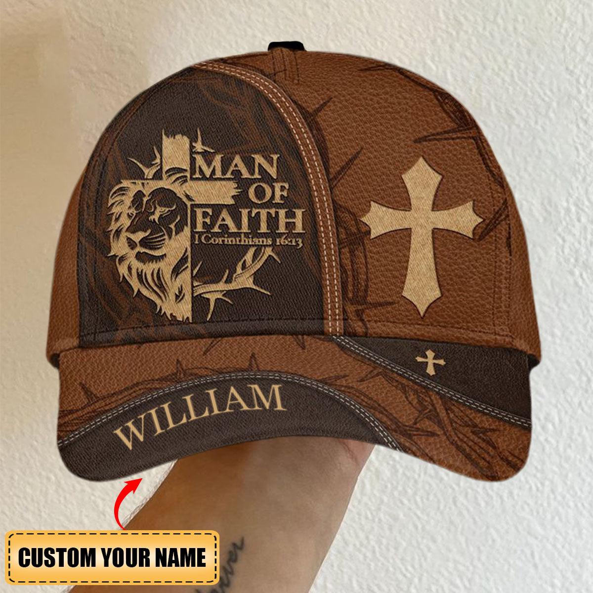 Man Of Faith Personalized Christian Classic Cap