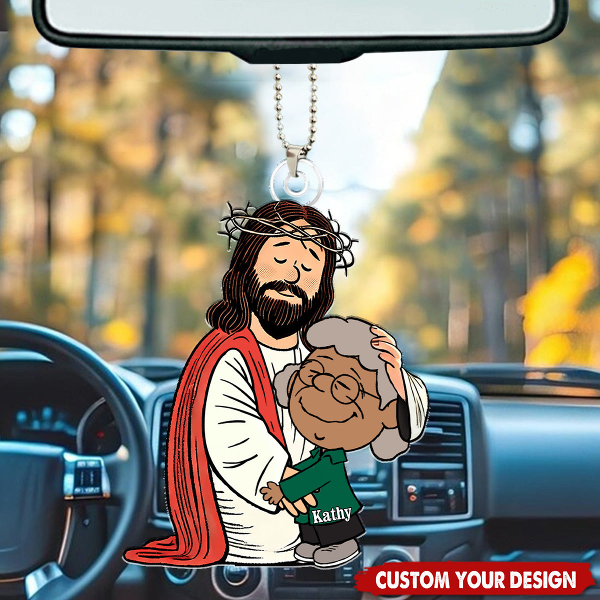Jesus Love Personalized Acrylic Ornament, Gifts For Christians