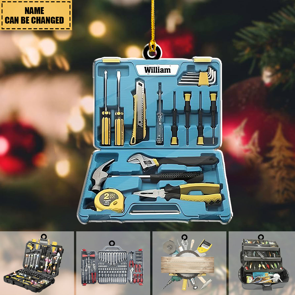 Personalized Mechanic Tool Shaped Ornament Christmas, Gift For Mechanic