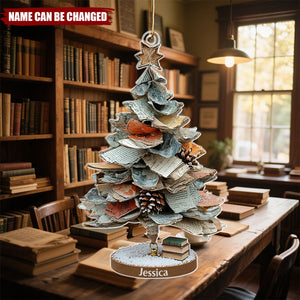 Merry Christmas Book Lovers - Personalized Christmas Acrylic Ornament