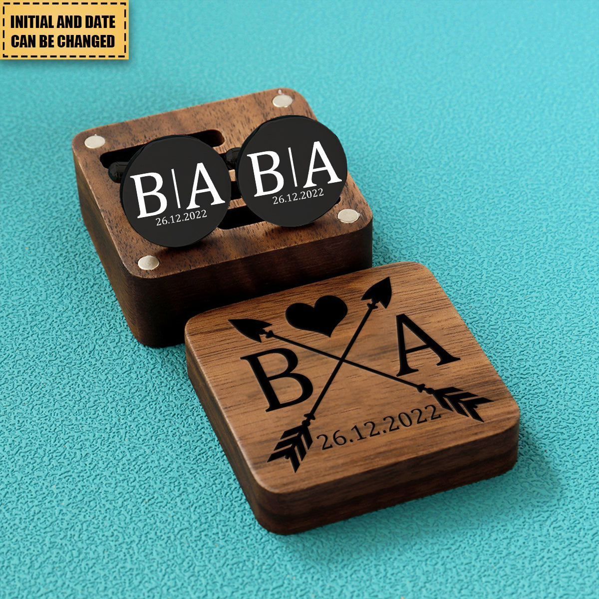 Personalized Initial Cufflinks - Gift for Him