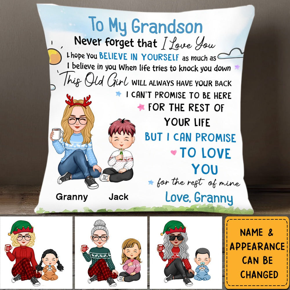Birthday Gift For Grandkid Pillow