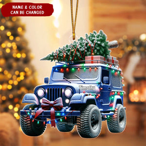 Off-road Christmas Tree Personalized Ornament, Christmas Gift For Off-road Lovers