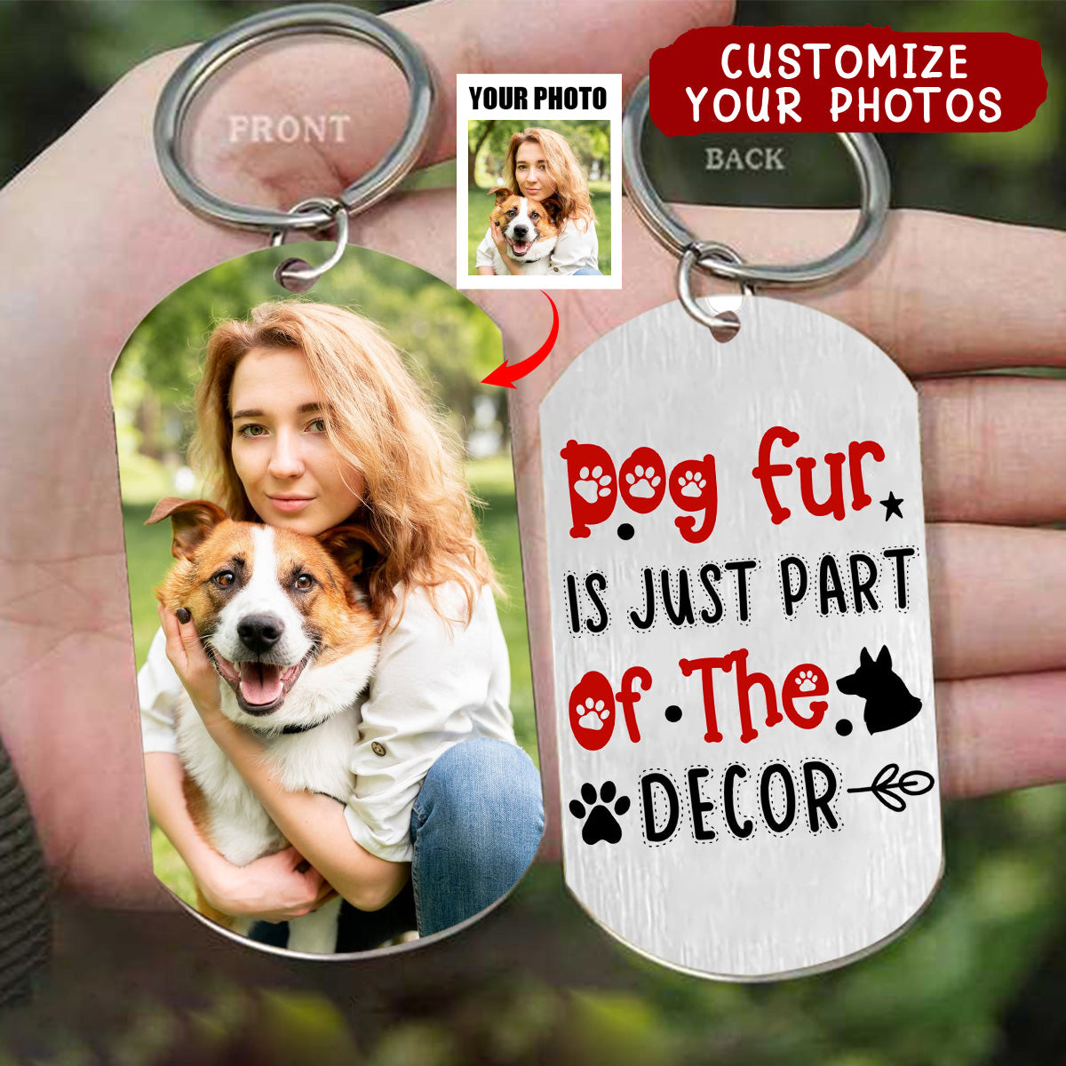 Dog Make Our Live Complete - Gift For Dog Mom Stainless Steel Keychain