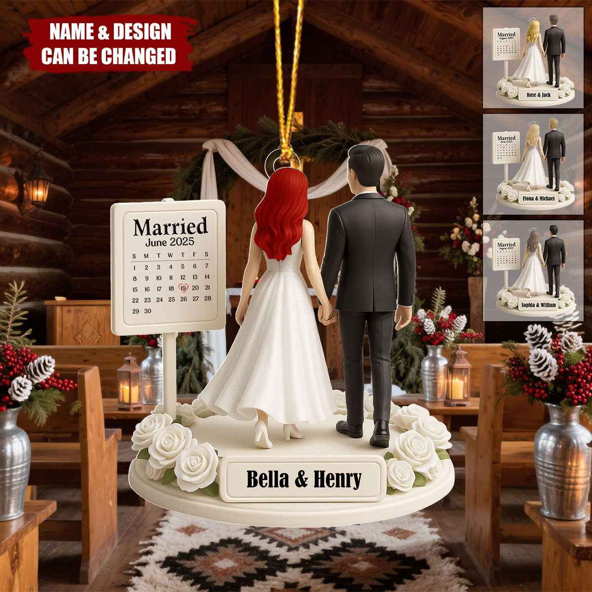 From This Day Forward - Personalized 1-Layer Acrylic Ornament