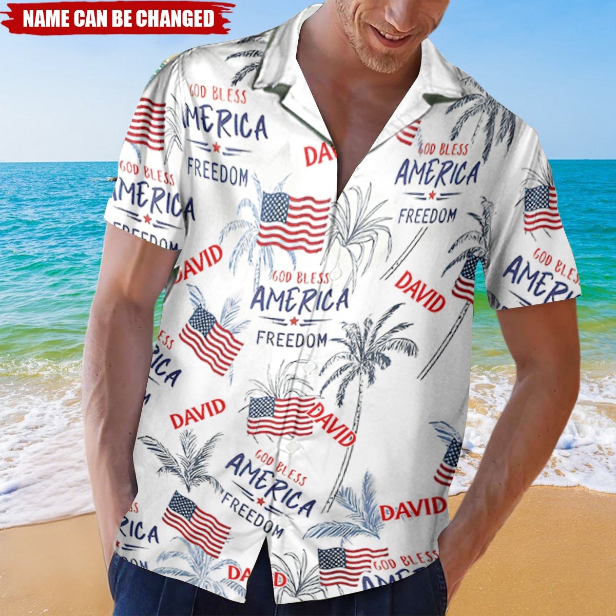 Freedom - Personalized Hawaiian Shirt