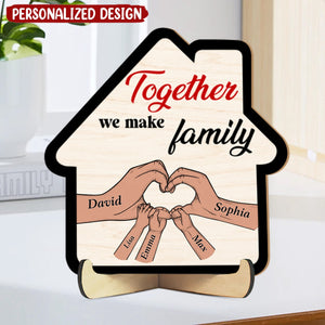 Personalized Gifts For Mom Wood Sign Together We Make Family