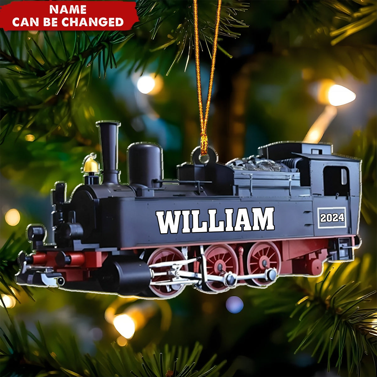 Custom Railroader Ornament - Gifts For Railroader, Trainman