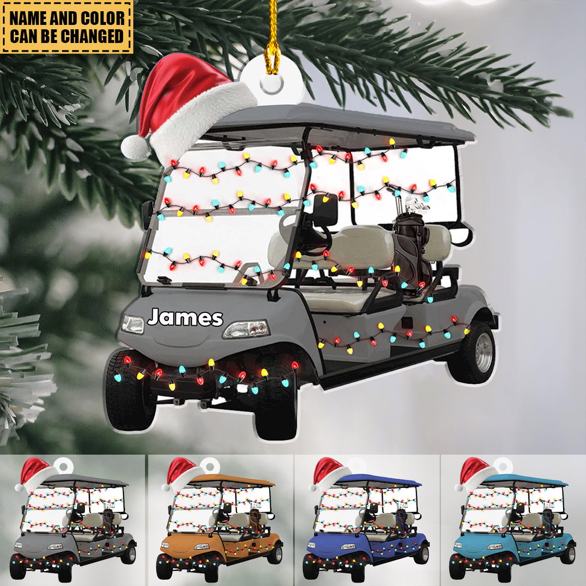 Personalized Golf Ornament, Gifts For Golf Lovers, Family Member