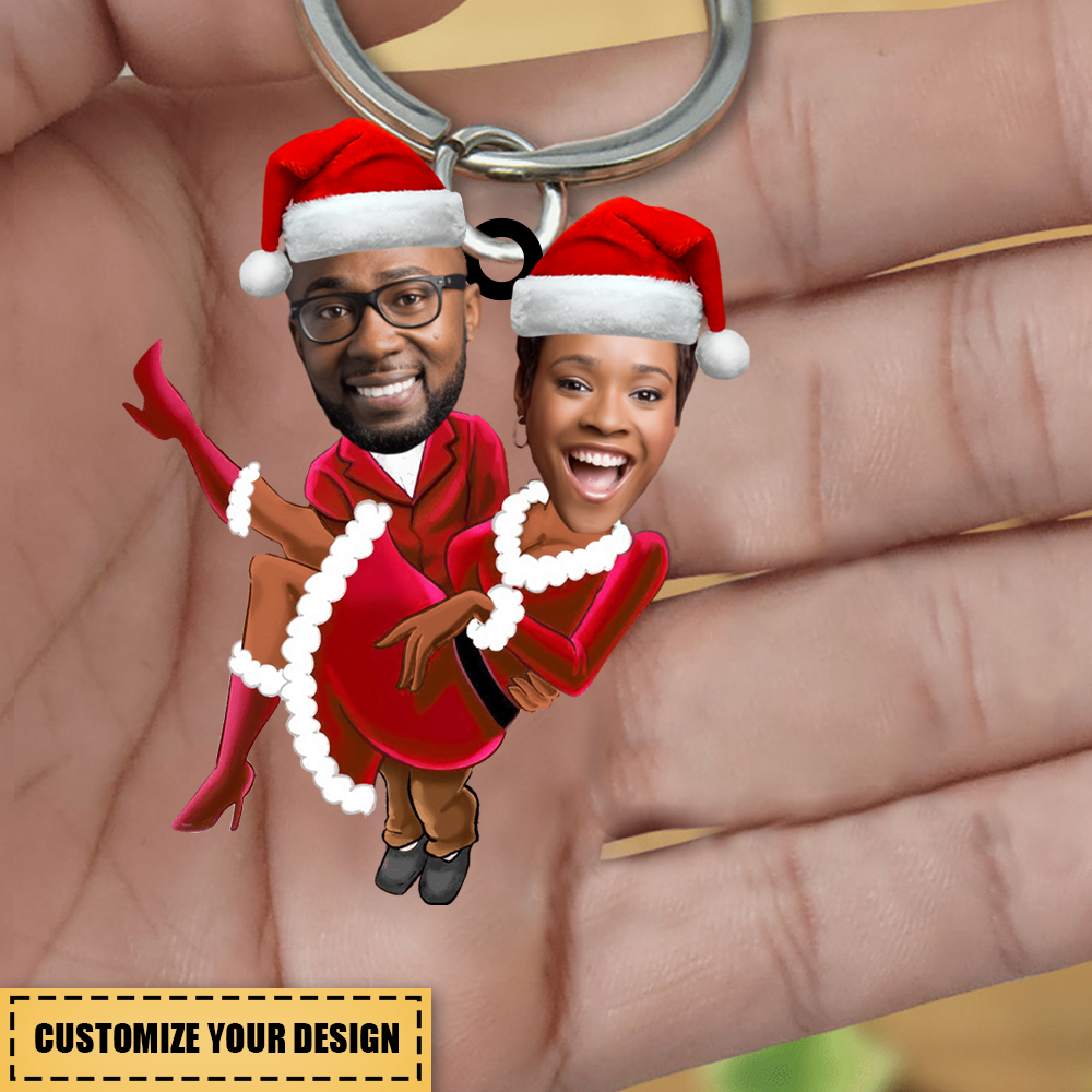Personalized Christmas Couple Keychain - Prefect Gift For Couple