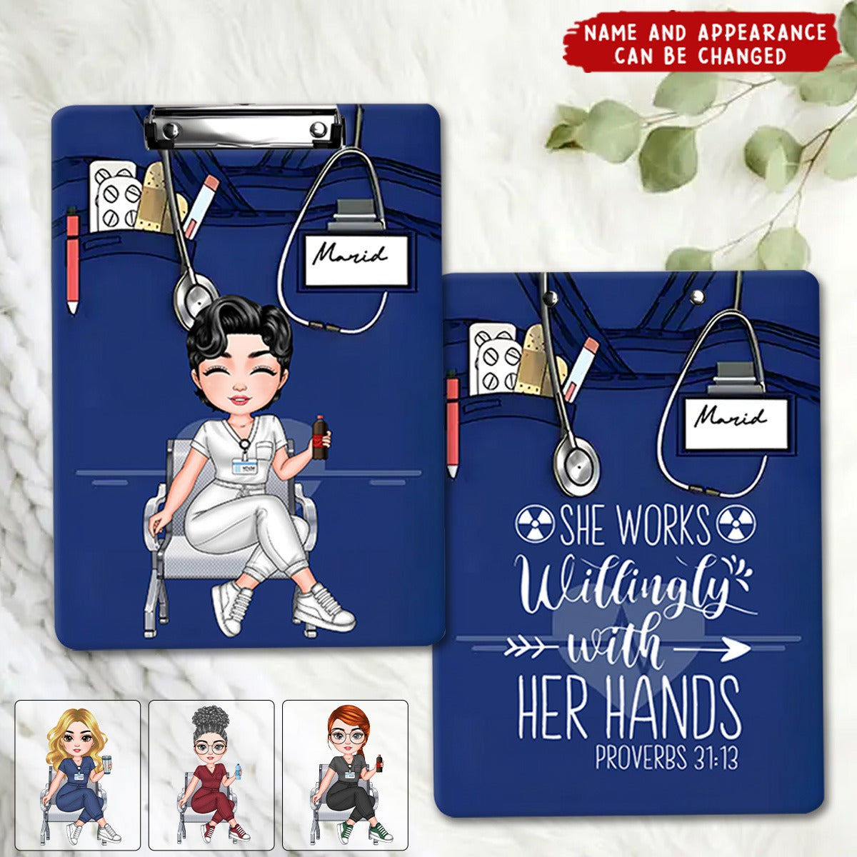 Nurse Scrub Life- Personalized Custom Clipboard - Nurse's Day, Appreciation Gift For Nurse