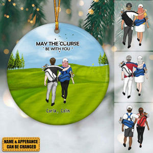 Golf Partners For Life - Personalized Ornament, Gifts For Golf Lovers, Golfer Christmas Ornament
