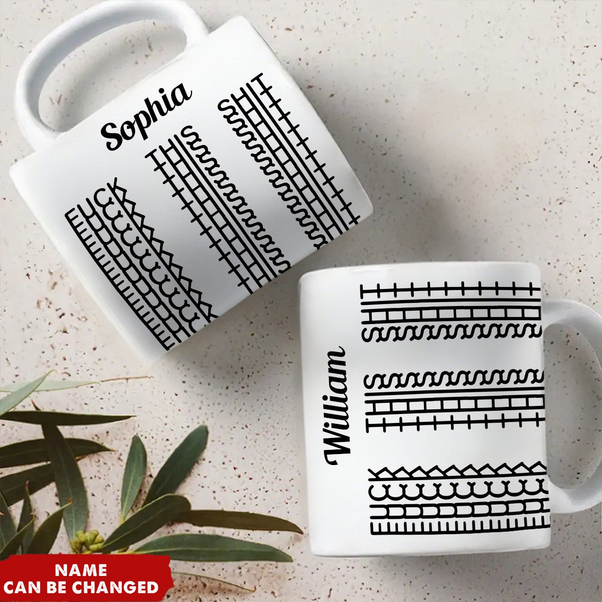 Hidden Swear Message Funny Personalized Coffee Mug