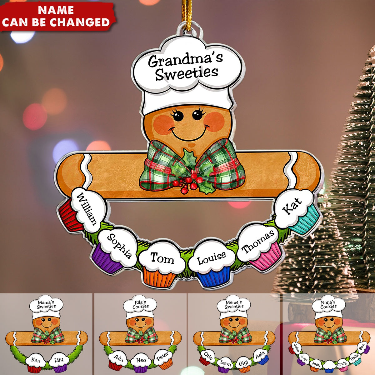 Gingerbread Baker - Personalized Acrylic Ornament