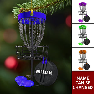 Personalized Photo Disc Golf Ornament - Gift For Disc Golf Lover