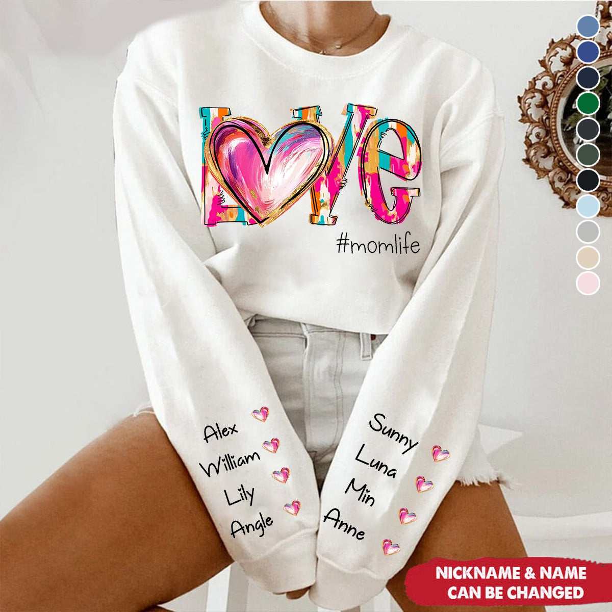 Love Grandma Life - Personalized Sweatshirt, Gift For Nana