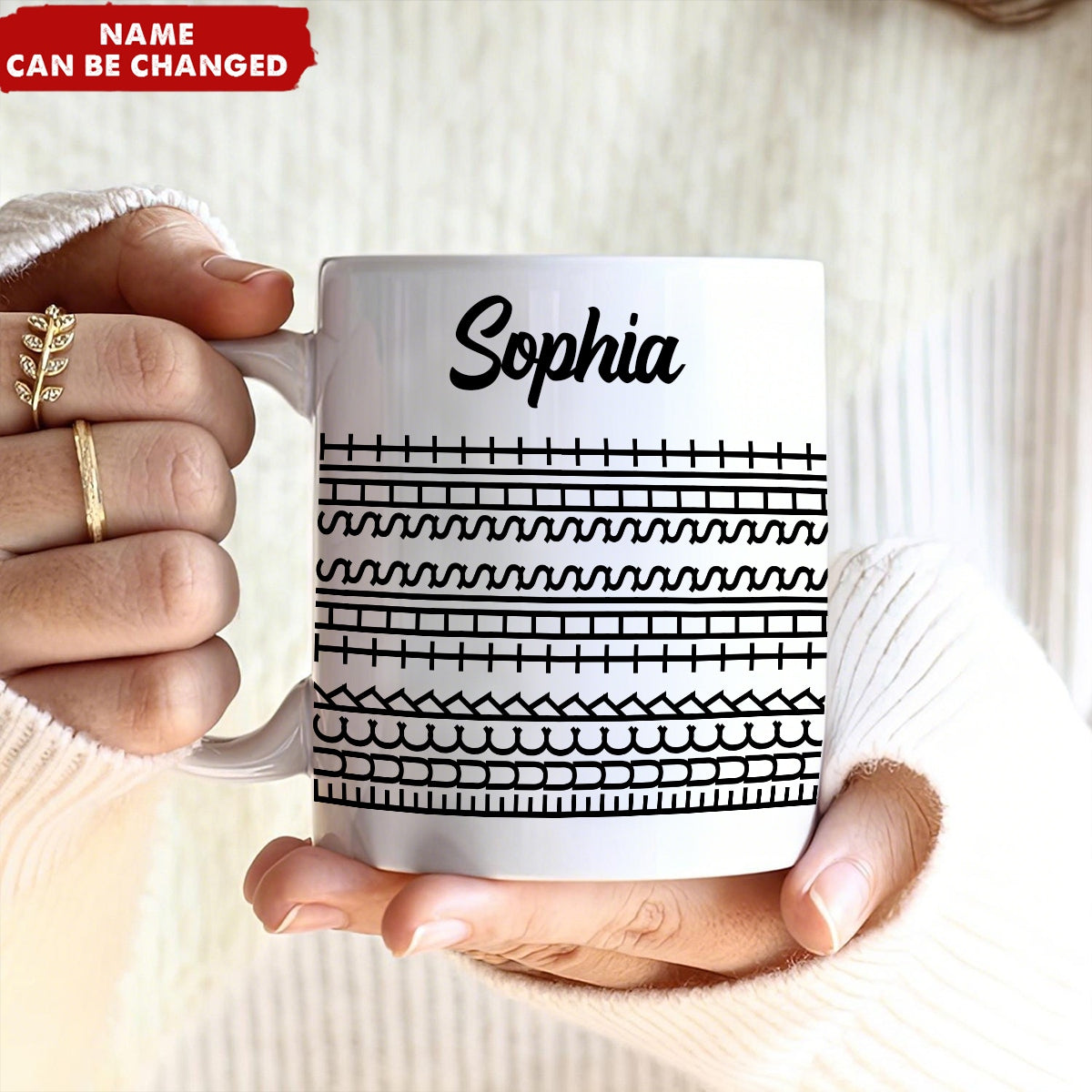 Funny Hidden Swear Message Personalized Mug - Office Humor Gift For Work Friend Bestie