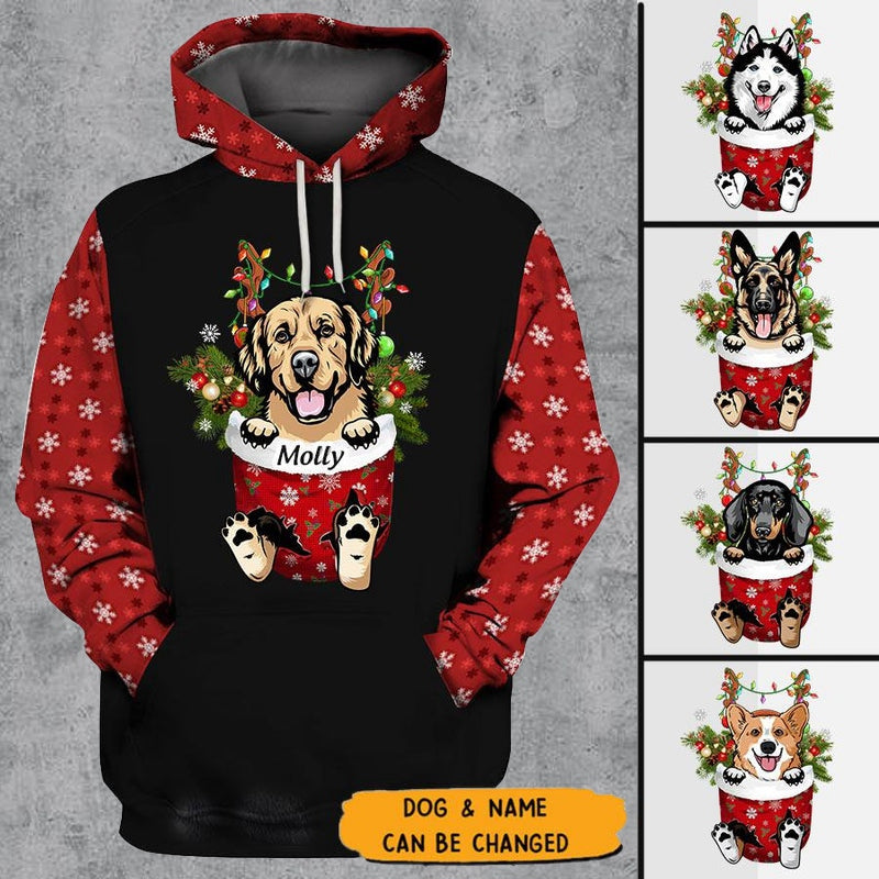 Customized Dog Breeds Dog Mom Fur Mama Puppy Pet Lovers Christmas Gift Xmas Noel Present Hoodie 3D